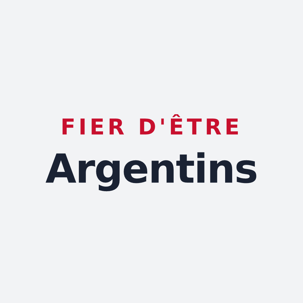 Poster « Fier d'être Argentins » — design pour Argentine