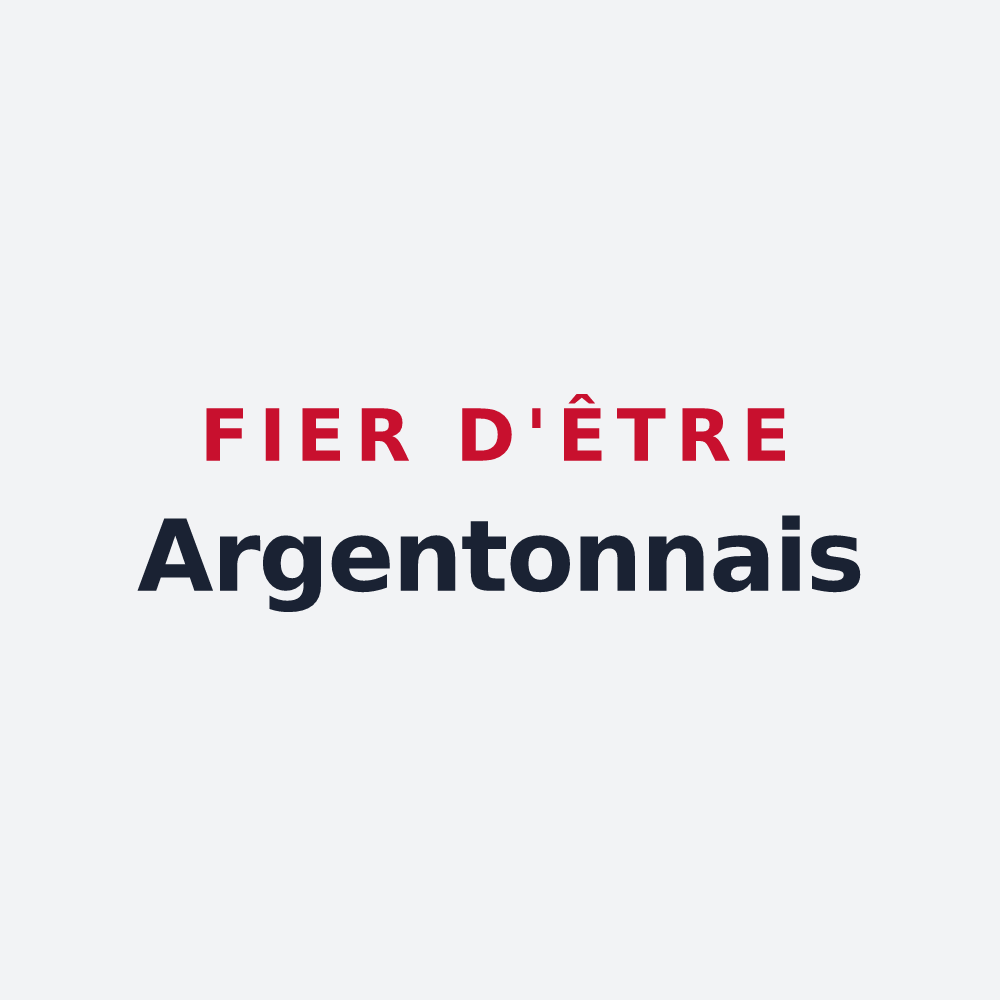 Poster « Fier d'être Argentonnais » — design pour Argentonnay