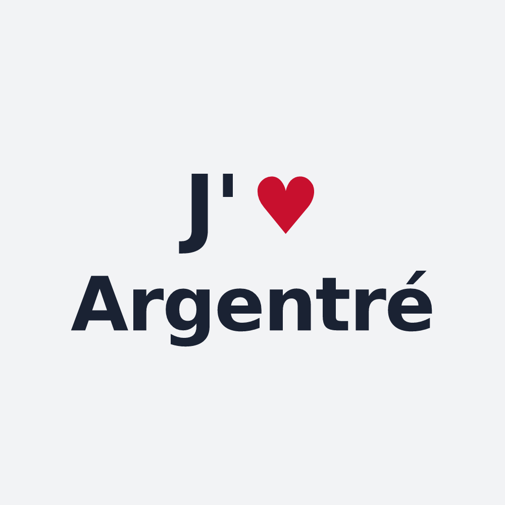 Poster personnalisé Argentré — design J'aime Argentré
