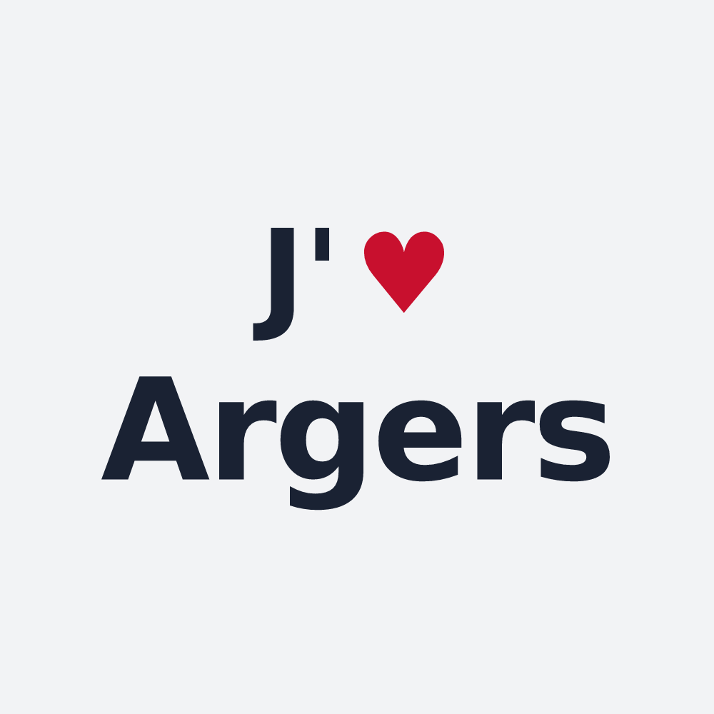 Poster personnalisé Argers — design J'aime Argers