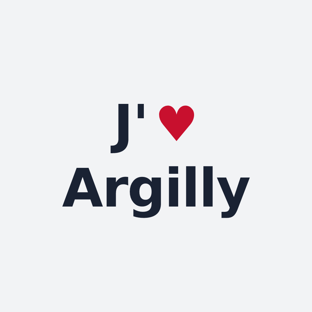 Poster personnalisé Argilly — design J'aime Argilly