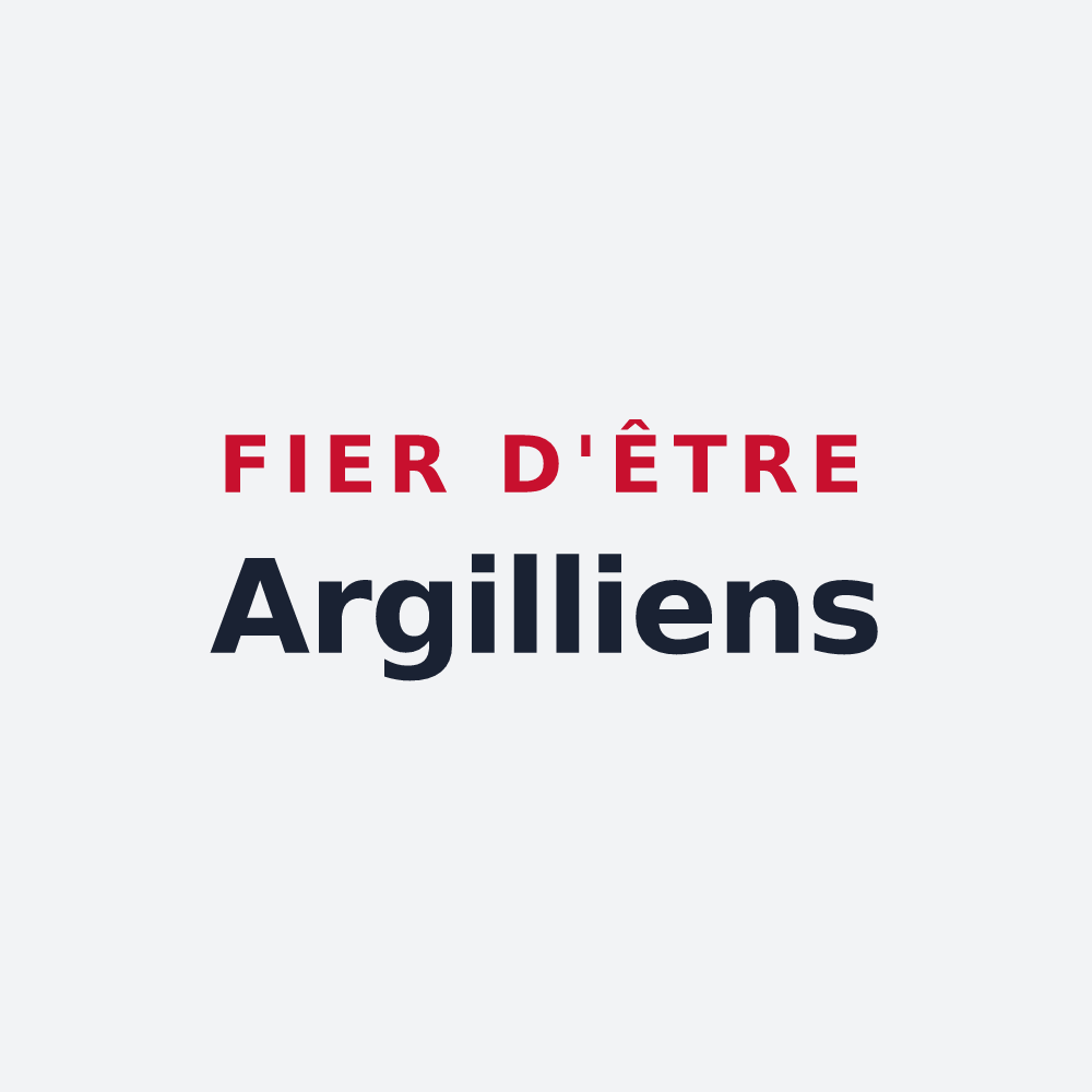 Poster « Fier d'être Argilliens » — design pour Argilly