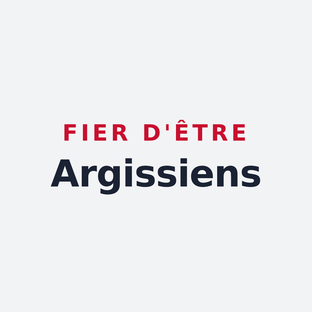 Poster « Fier d'être Argissiens » — design pour Argis