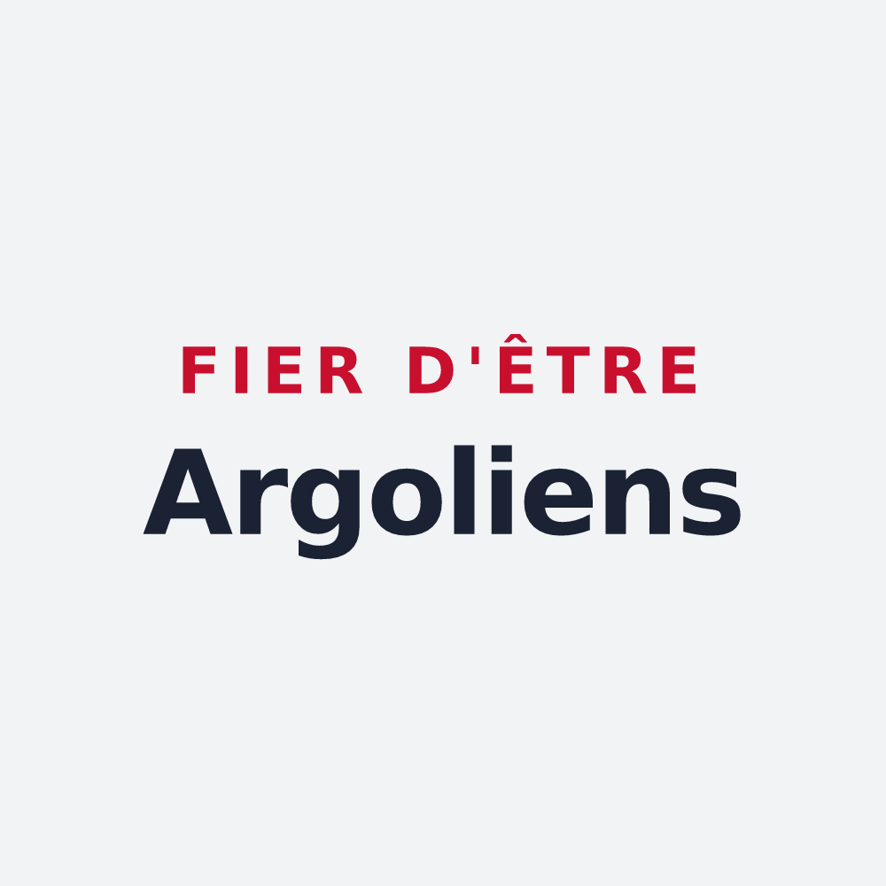 Poster « Fier d'être Argoliens » — design pour Argol