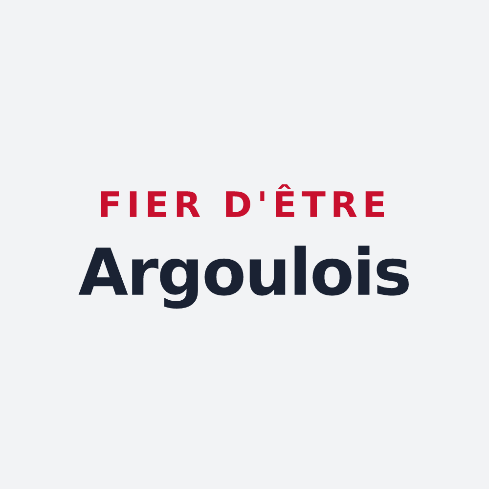 Poster « Fier d'être Argoulois » — design pour Argoules