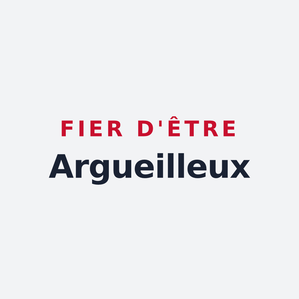 Poster « Fier d'être Argueilleux » — design pour Argueil
