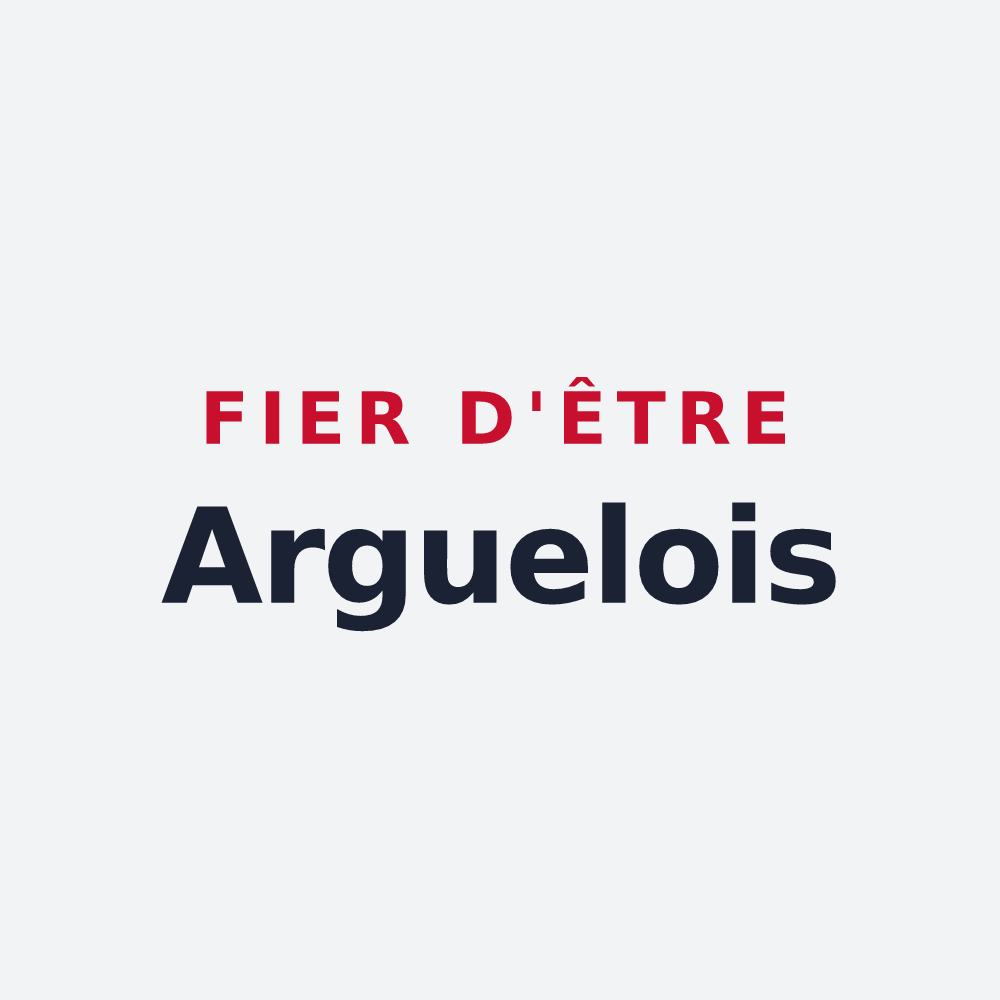 Poster « Fier d'être Arguelois » — design pour Arguel
