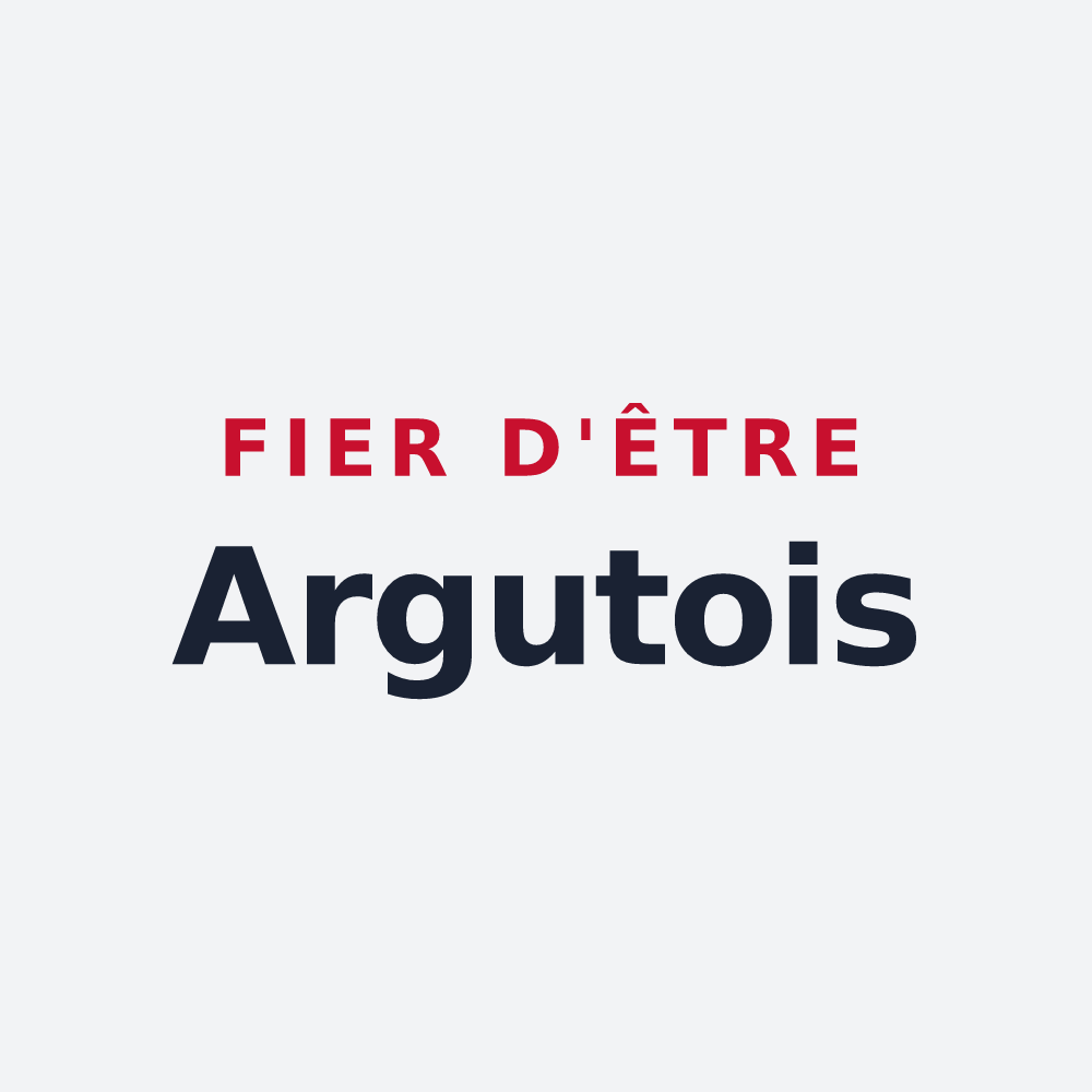 Poster « Fier d'être Argutois » — design pour Argut-Dessous