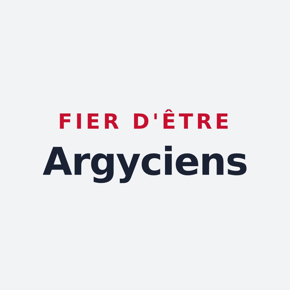 Poster « Fier d'être Argyciens » — design pour Argy