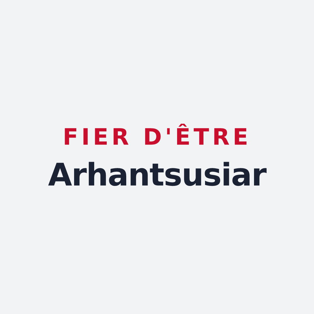 Poster « Fier d'être Arhantsusiar » — design pour Arhansus