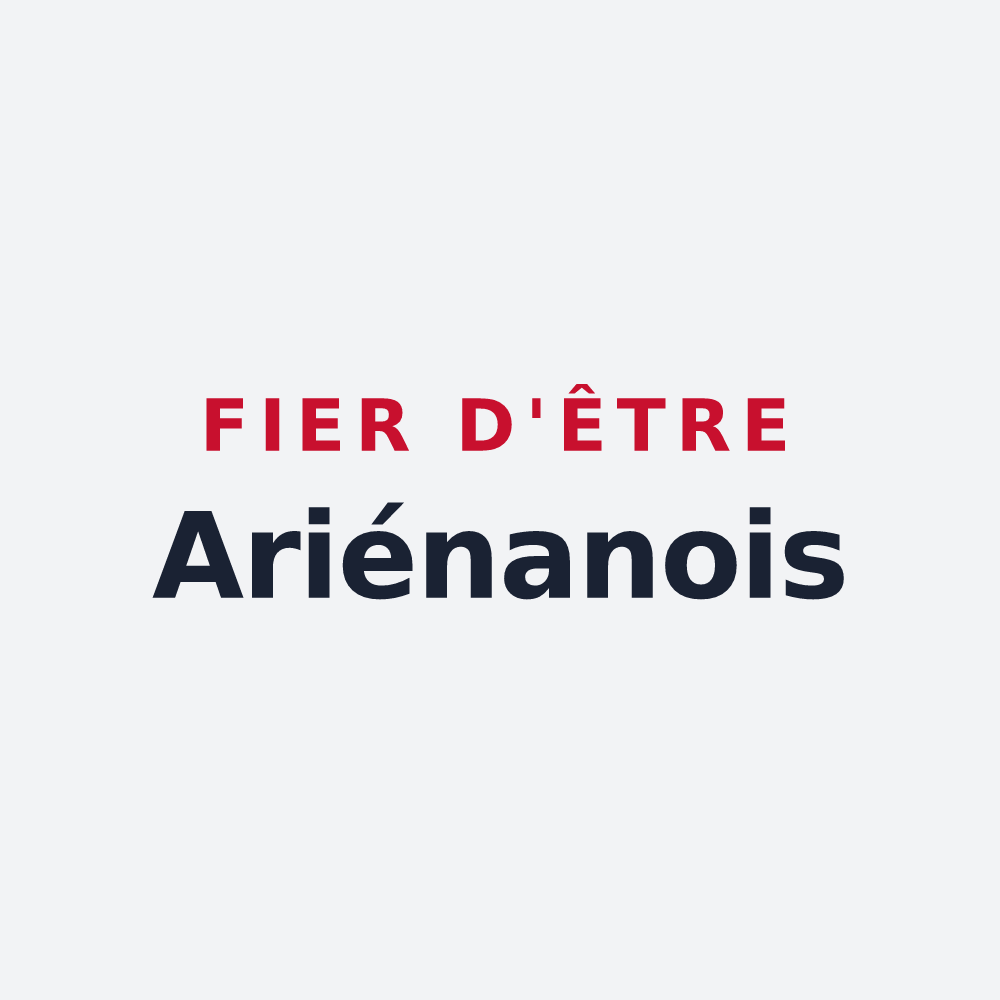 Poster « Fier d'être Ariénanois » — design pour Aries-Espénan