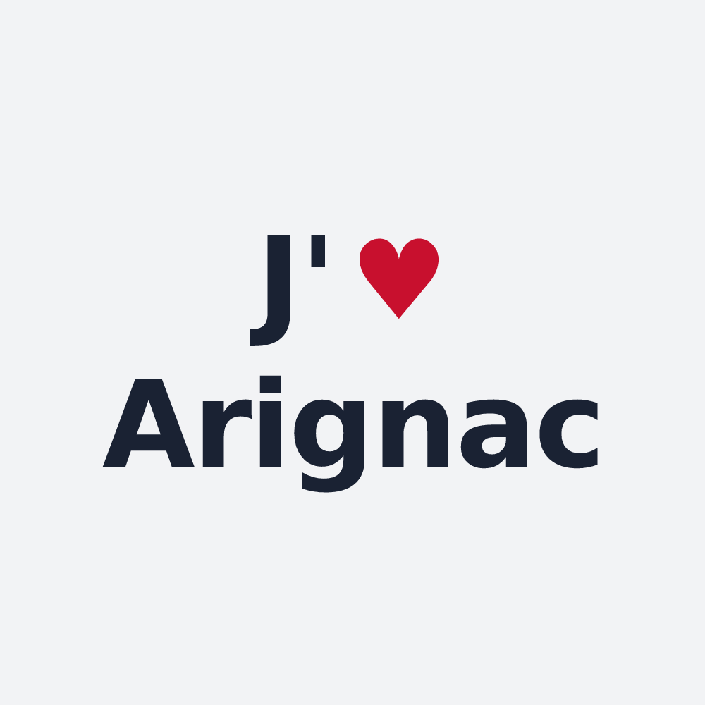 Poster personnalisé Arignac — design J'aime Arignac
