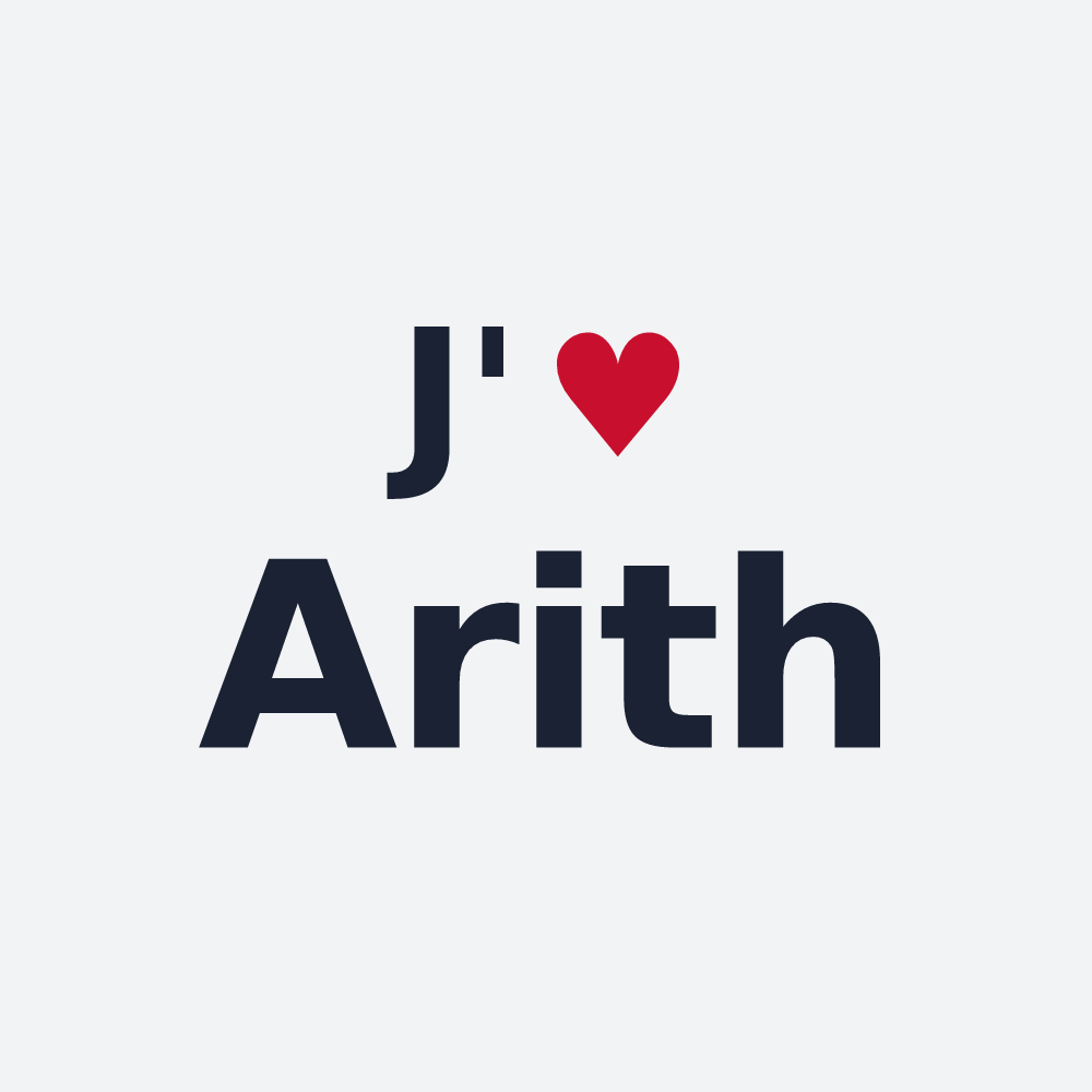 Poster personnalisé Arith — design J'aime Arith