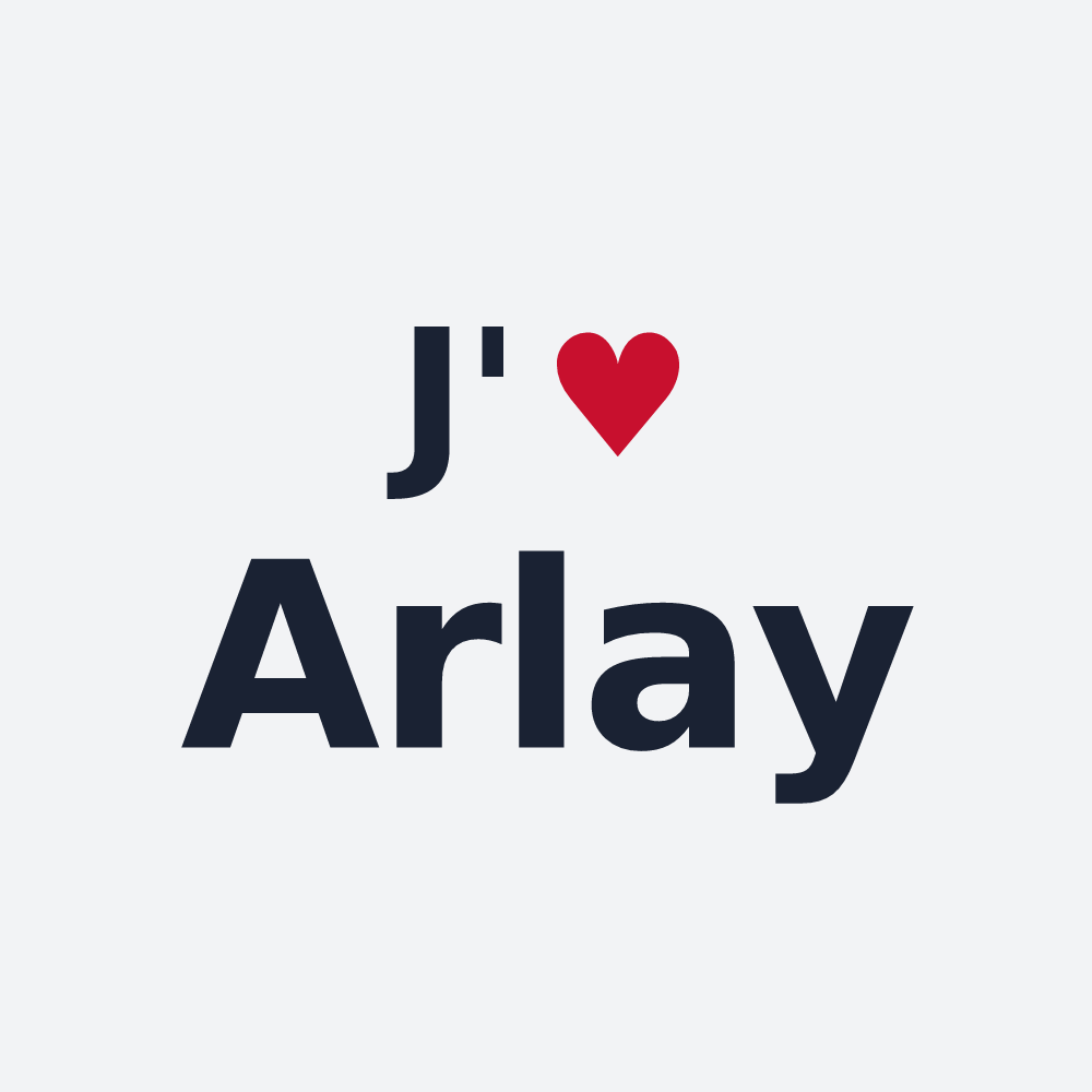 Poster personnalisé Arlay — design J'aime Arlay