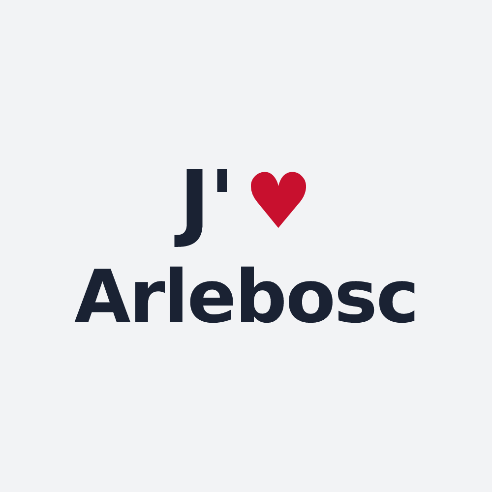 Poster personnalisé Arlebosc — design J'aime Arlebosc