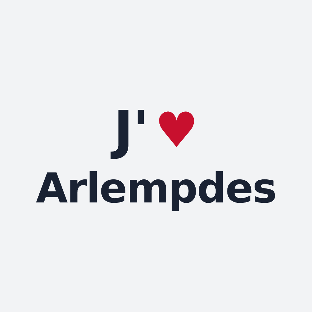 Poster personnalisé Arlempdes — design J'aime Arlempdes