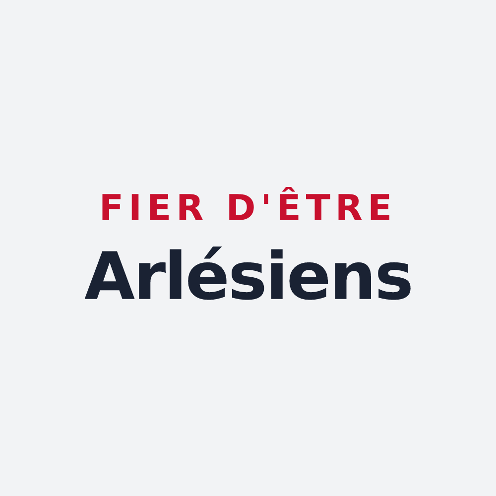 Poster « Fier d'être Arlésiens » — design pour Arles-sur-Tech