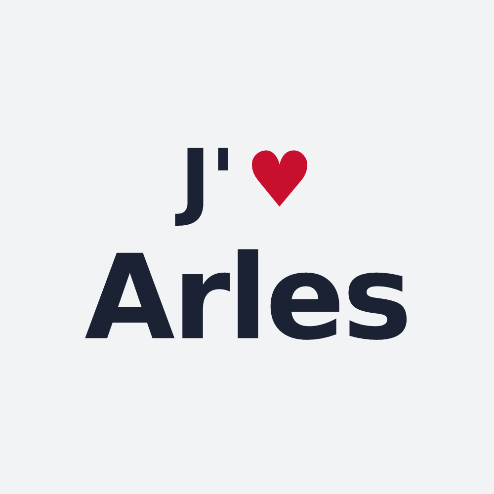 Poster personnalisé Arles — design J'aime Arles