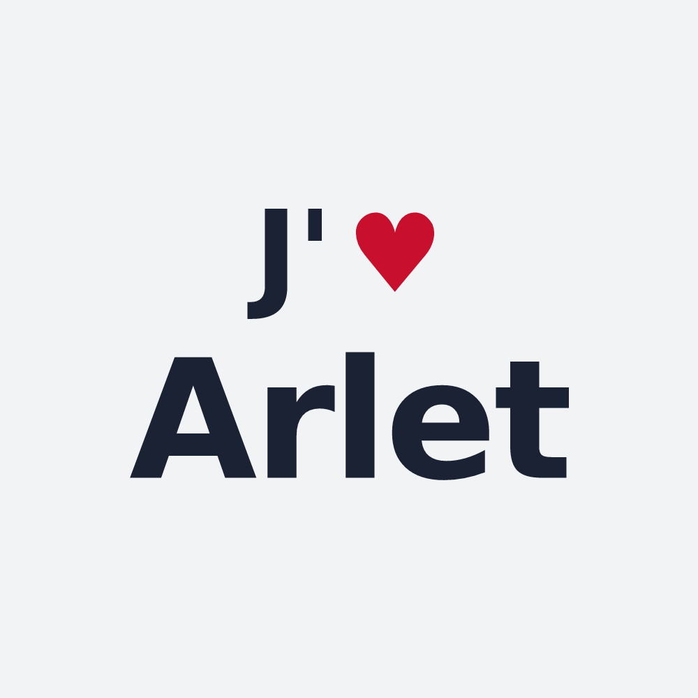 Poster personnalisé Arlet — design J'aime Arlet