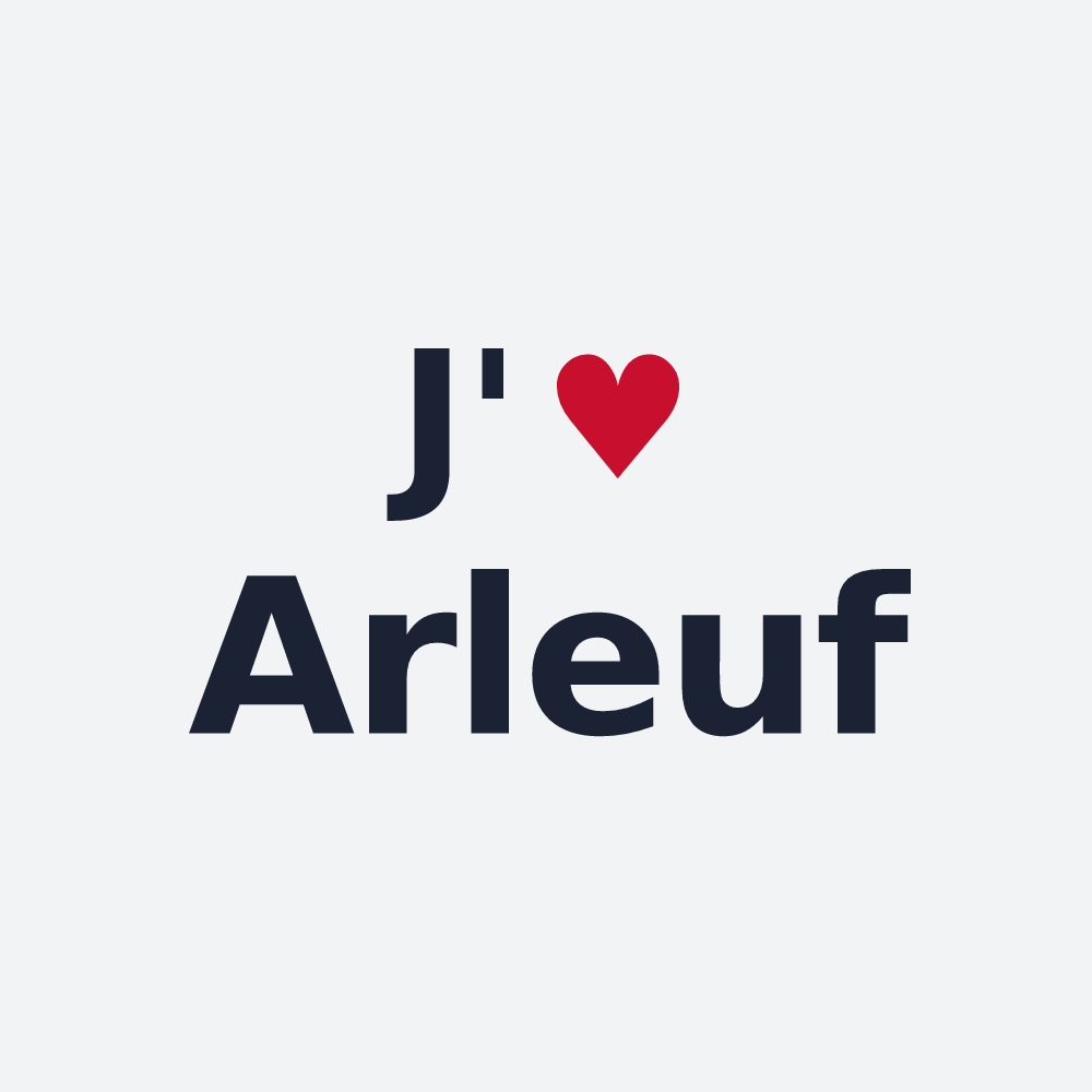 Poster personnalisé Arleuf — design J'aime Arleuf