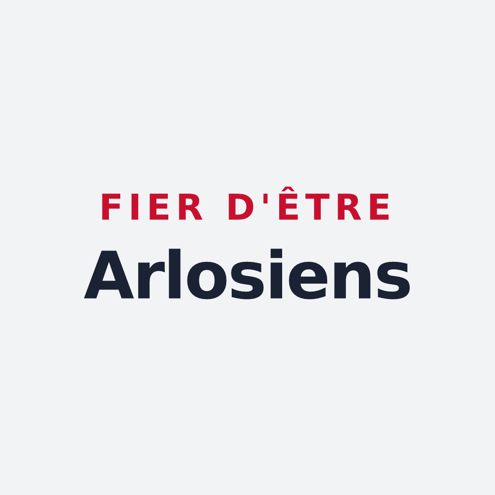 Poster « Fier d'être Arlosiens » — design pour Arlos