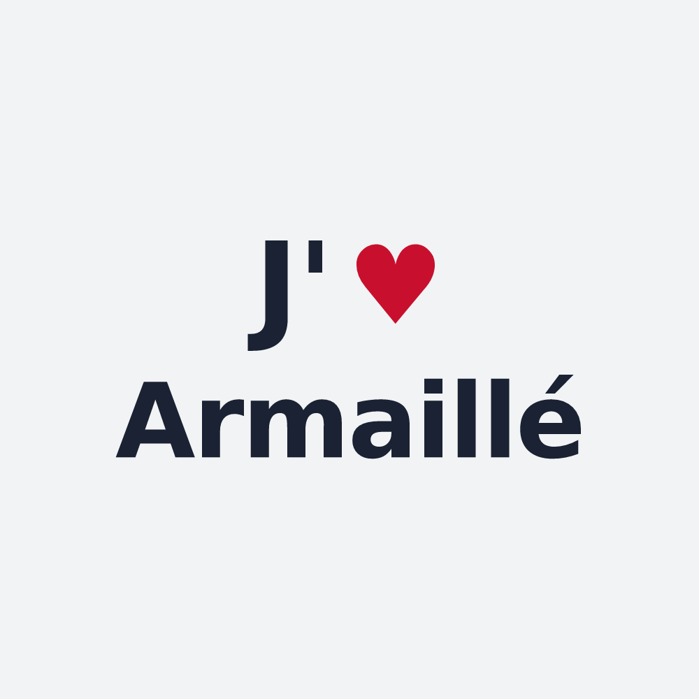 Poster personnalisé Armaillé — design J'aime Armaillé