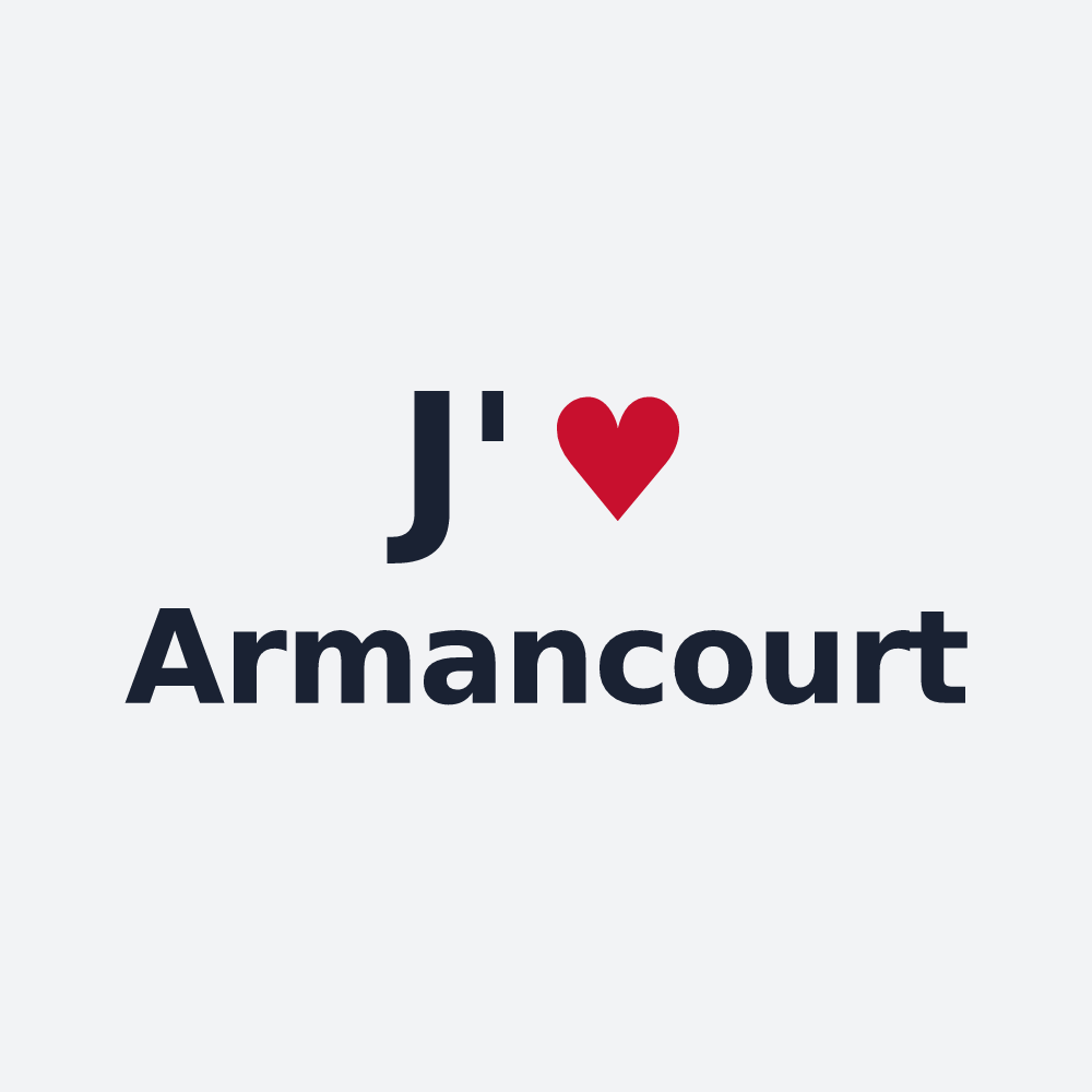 Poster personnalisé Armancourt — design J'aime Armancourt