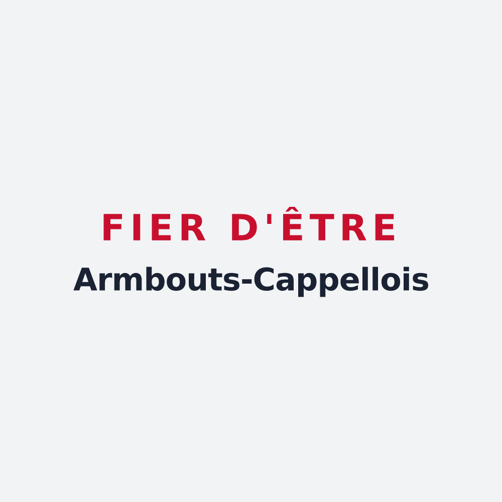 Poster « Fier d'être Armbouts-Cappellois » — design pour Armbouts-Cappel