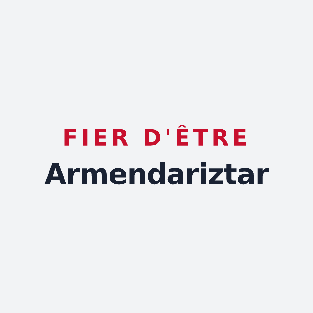 Poster « Fier d'être Armendariztar » — design pour Armendarits