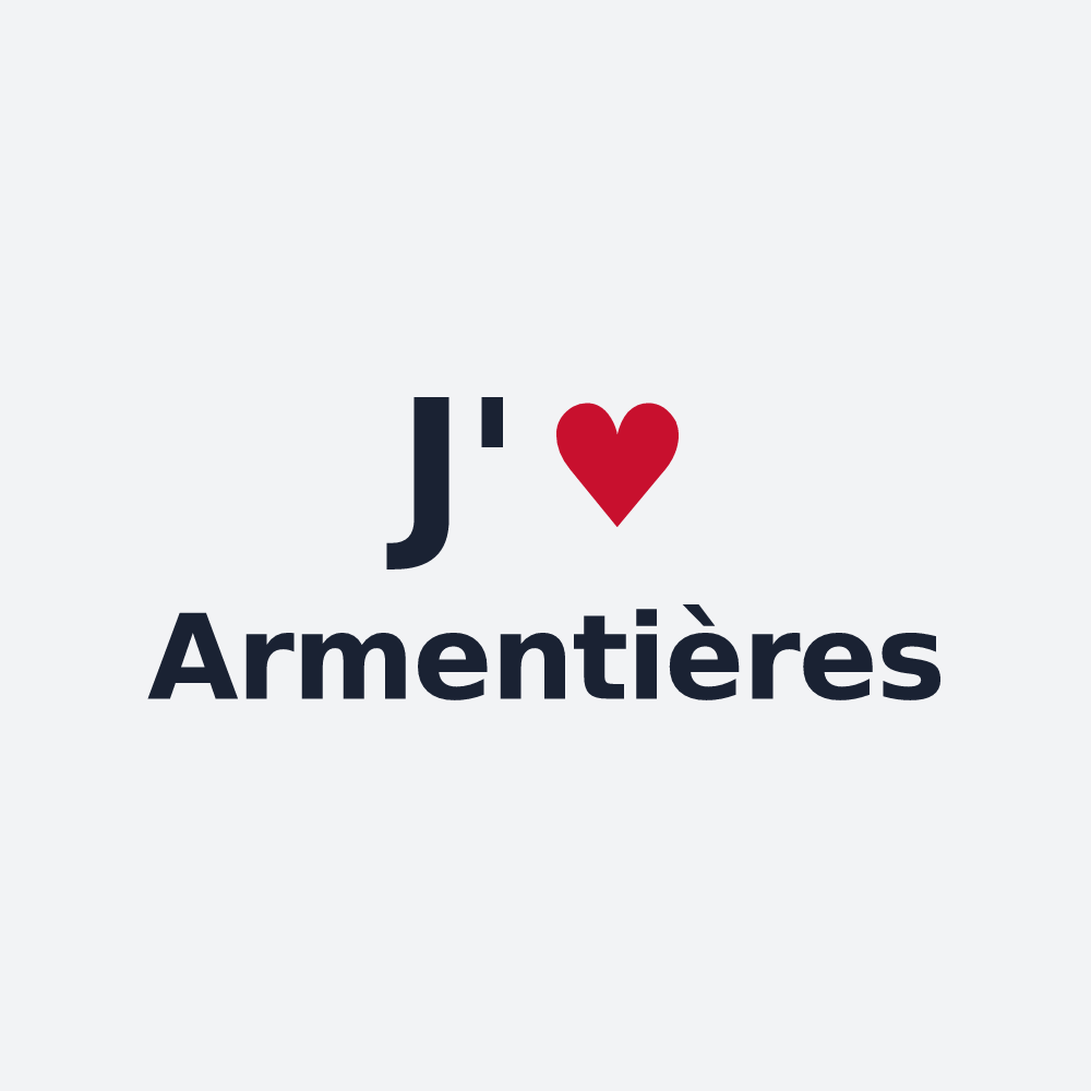 Poster personnalisé Armentières — design J'aime Armentières