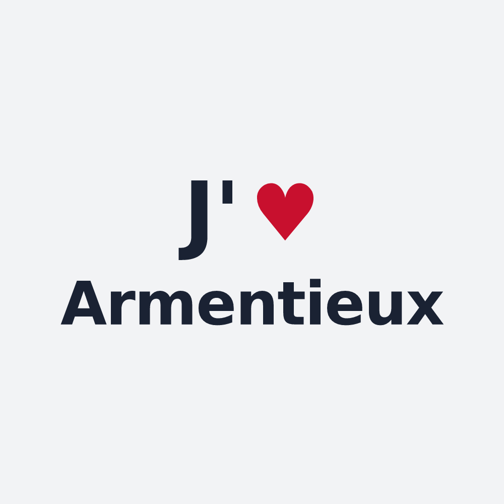 Poster personnalisé Armentieux — design J'aime Armentieux