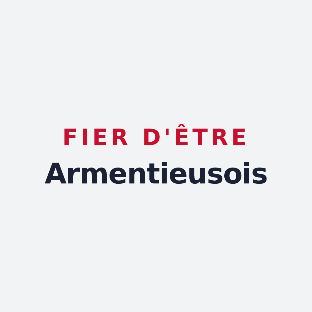 Poster « Fier d'être Armentieusois » — design pour Armentieux