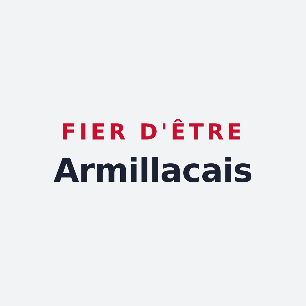 Poster « Fier d'être Armillacais » — design pour Armillac