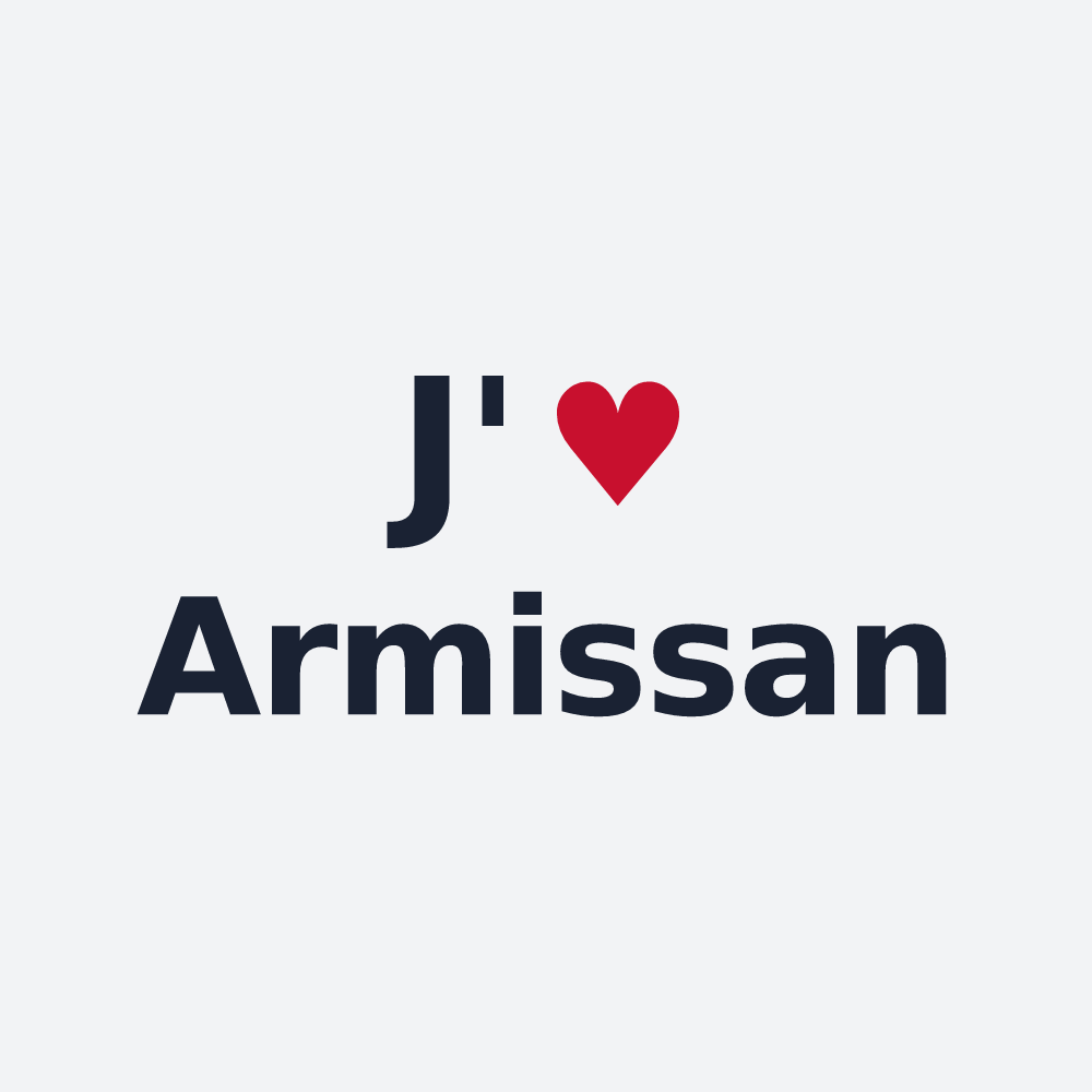 Poster personnalisé Armissan — design J'aime Armissan