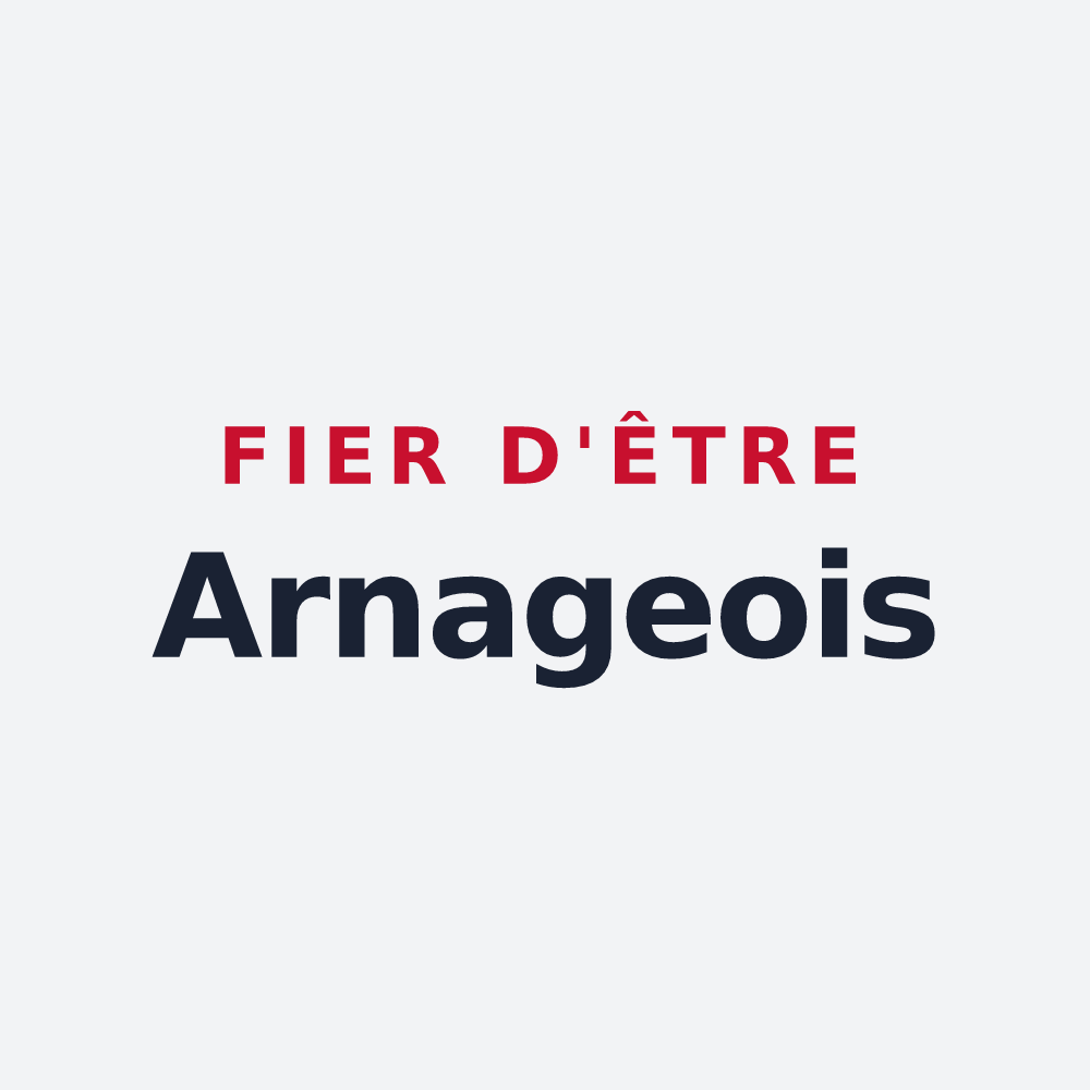 Poster « Fier d'être Arnageois » — design pour Arnage