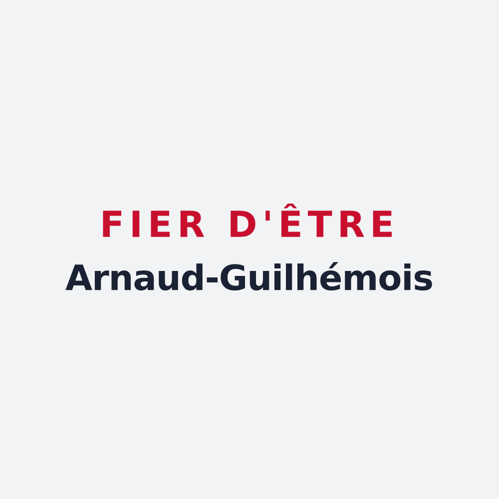 Poster « Fier d'être Arnaud-Guilhémois » — design pour Arnaud-Guilhem