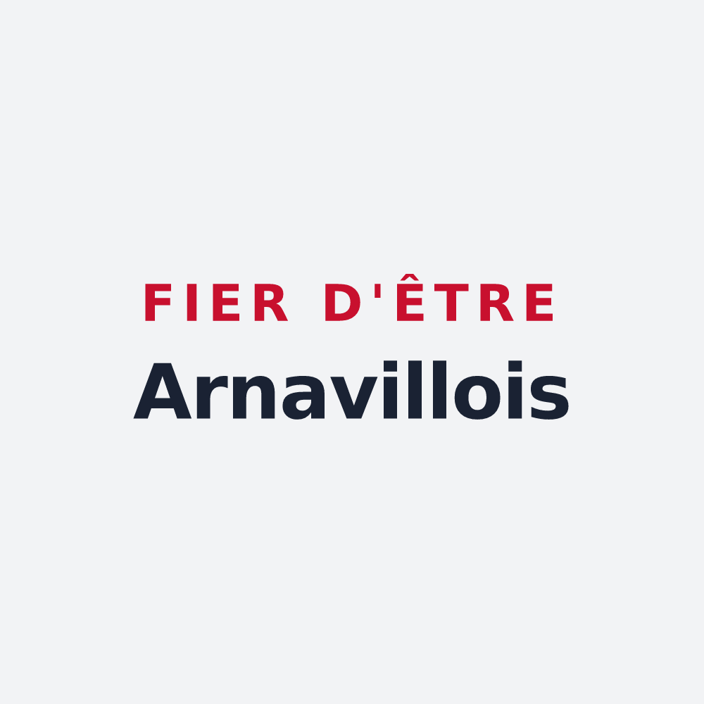 Poster « Fier d'être Arnavillois » — design pour Arnaville