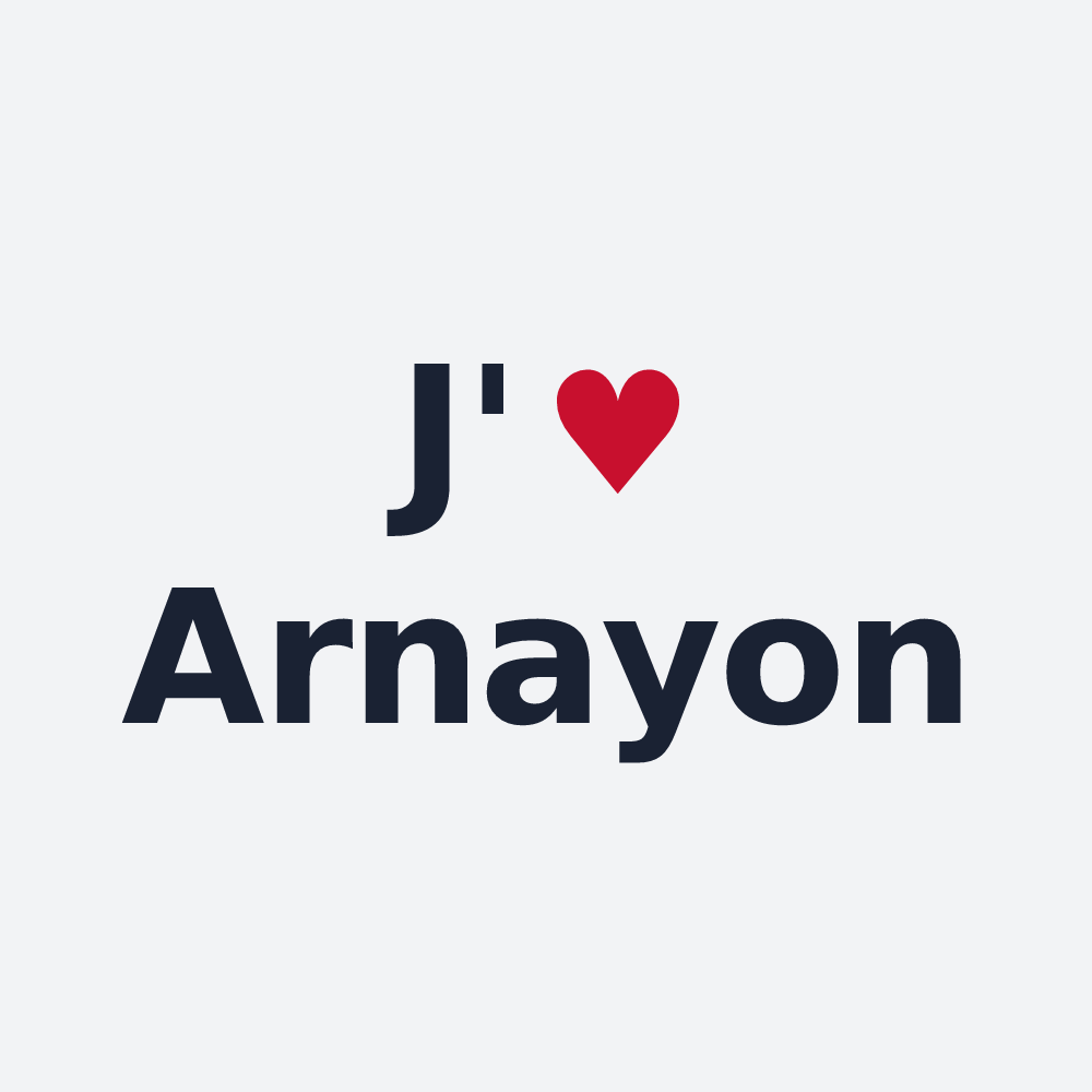 Poster personnalisé Arnayon — design J'aime Arnayon