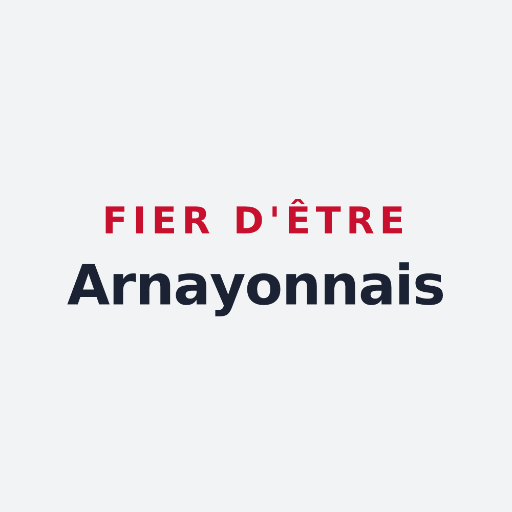 Poster « Fier d'être Arnayonnais » — design pour Arnayon
