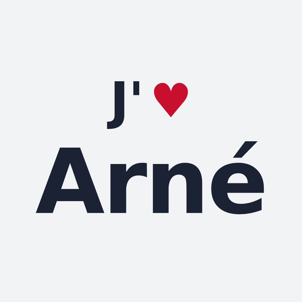 Poster personnalisé Arné — design J'aime Arné