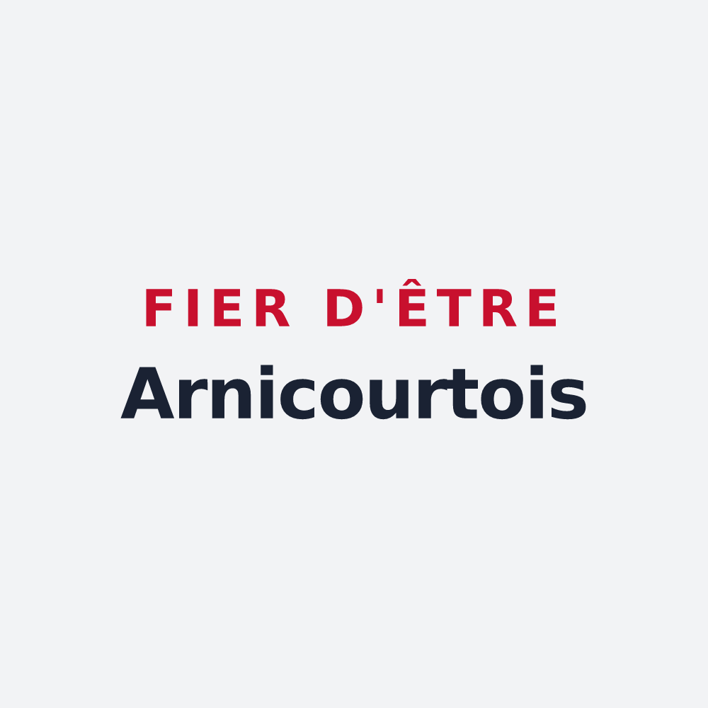 Poster « Fier d'être Arnicourtois » — design pour Arnicourt