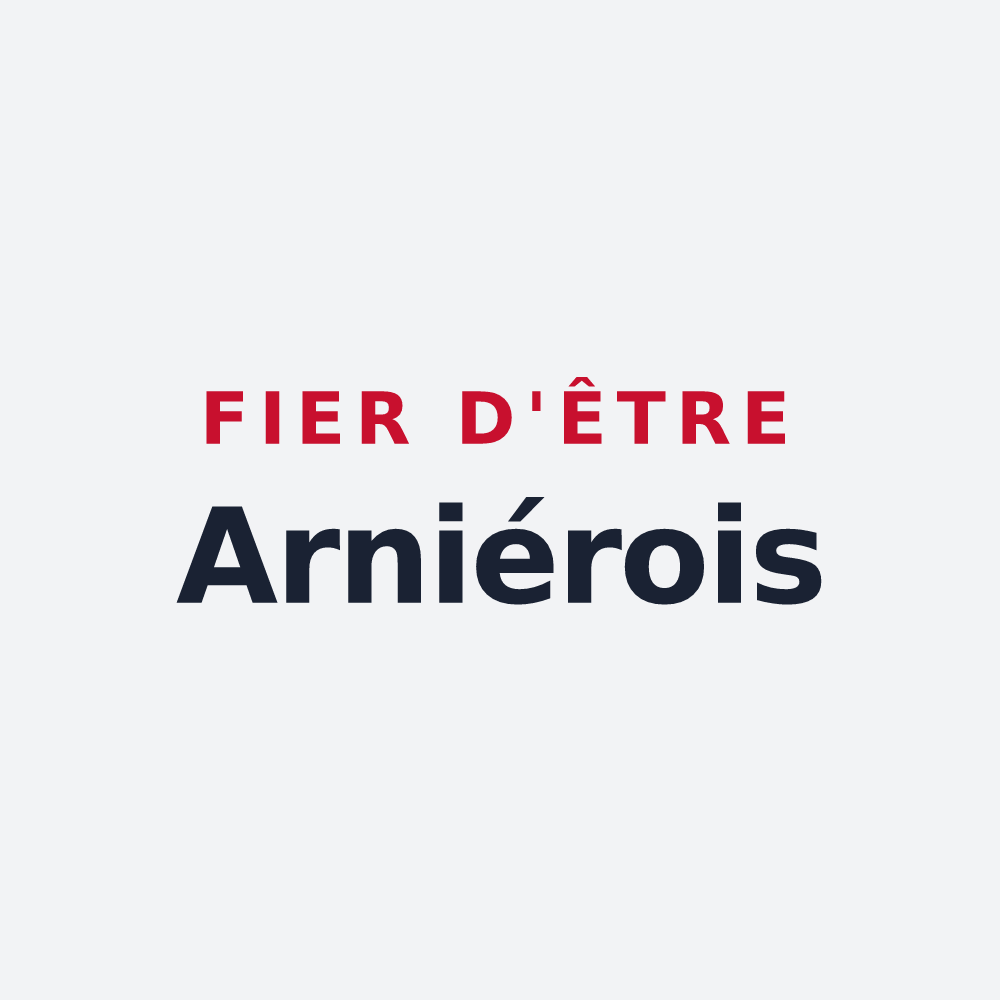 Poster « Fier d'être Arniérois » — design pour Arnières-sur-Iton