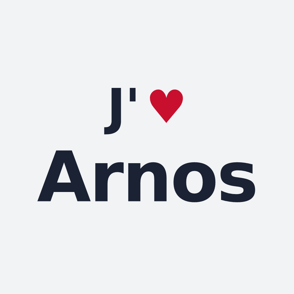 Poster personnalisé Arnos — design J'aime Arnos