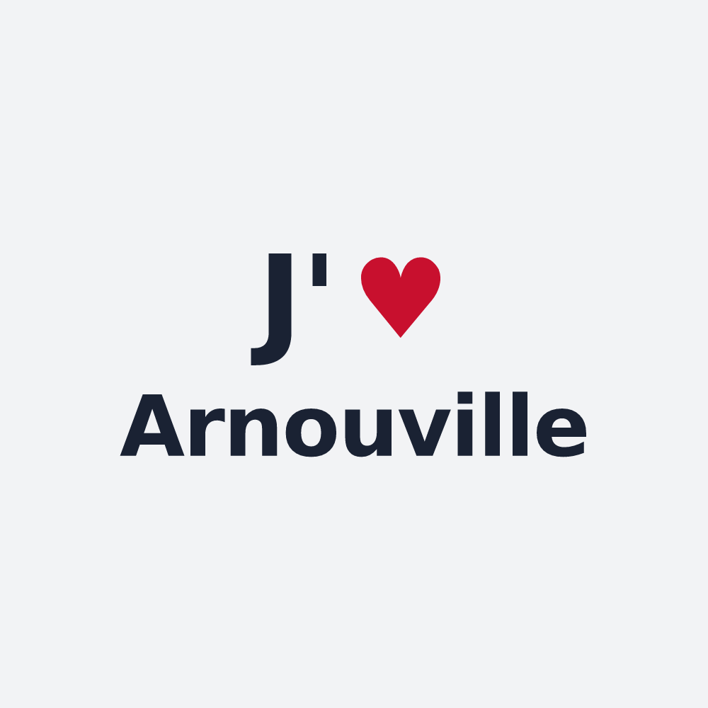 Poster personnalisé Arnouville — design J'aime Arnouville