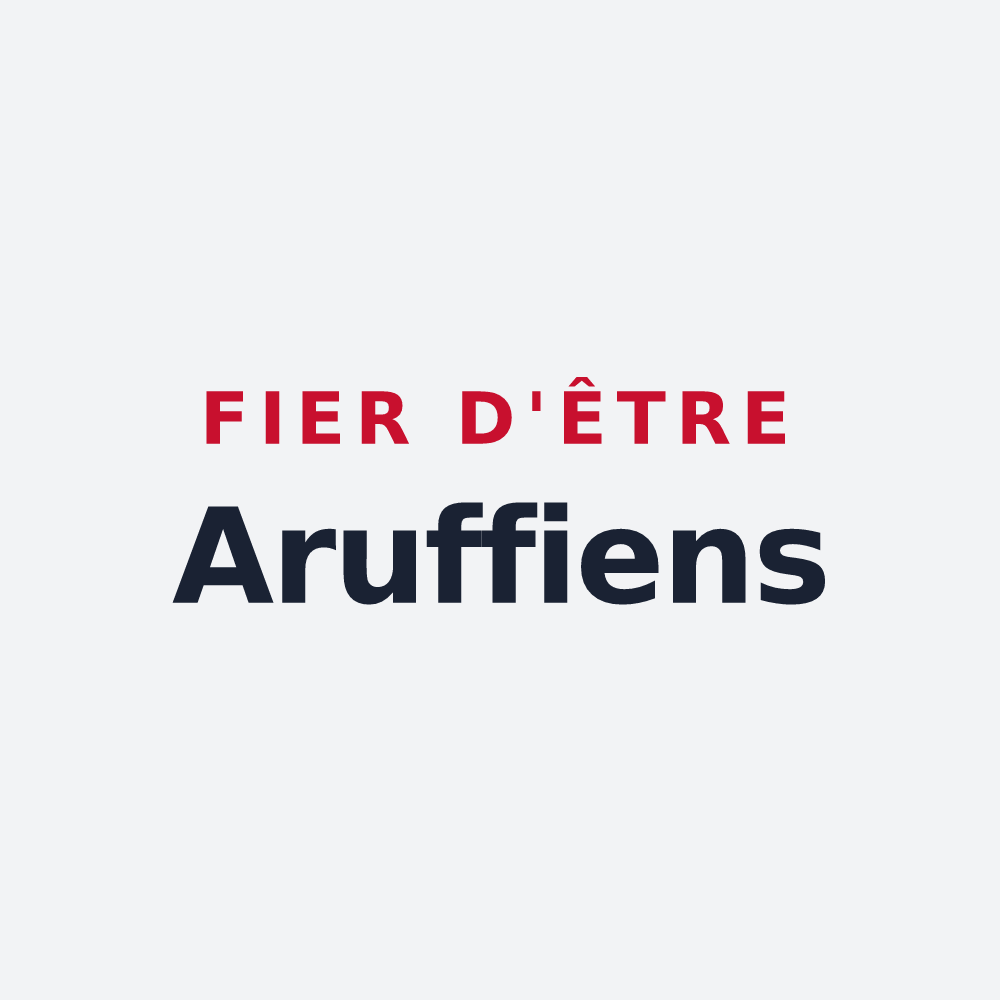 Poster « Fier d'être Aruffiens » — design pour Aroffe