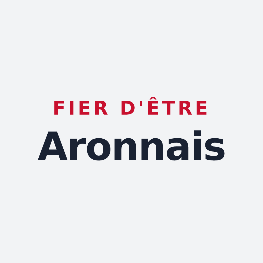 Poster « Fier d'être Aronnais » — design pour Aron