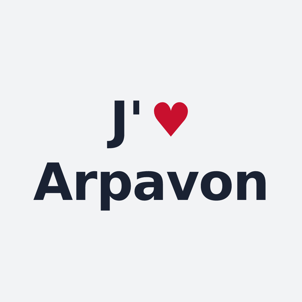 Poster personnalisé Arpavon — design J'aime Arpavon