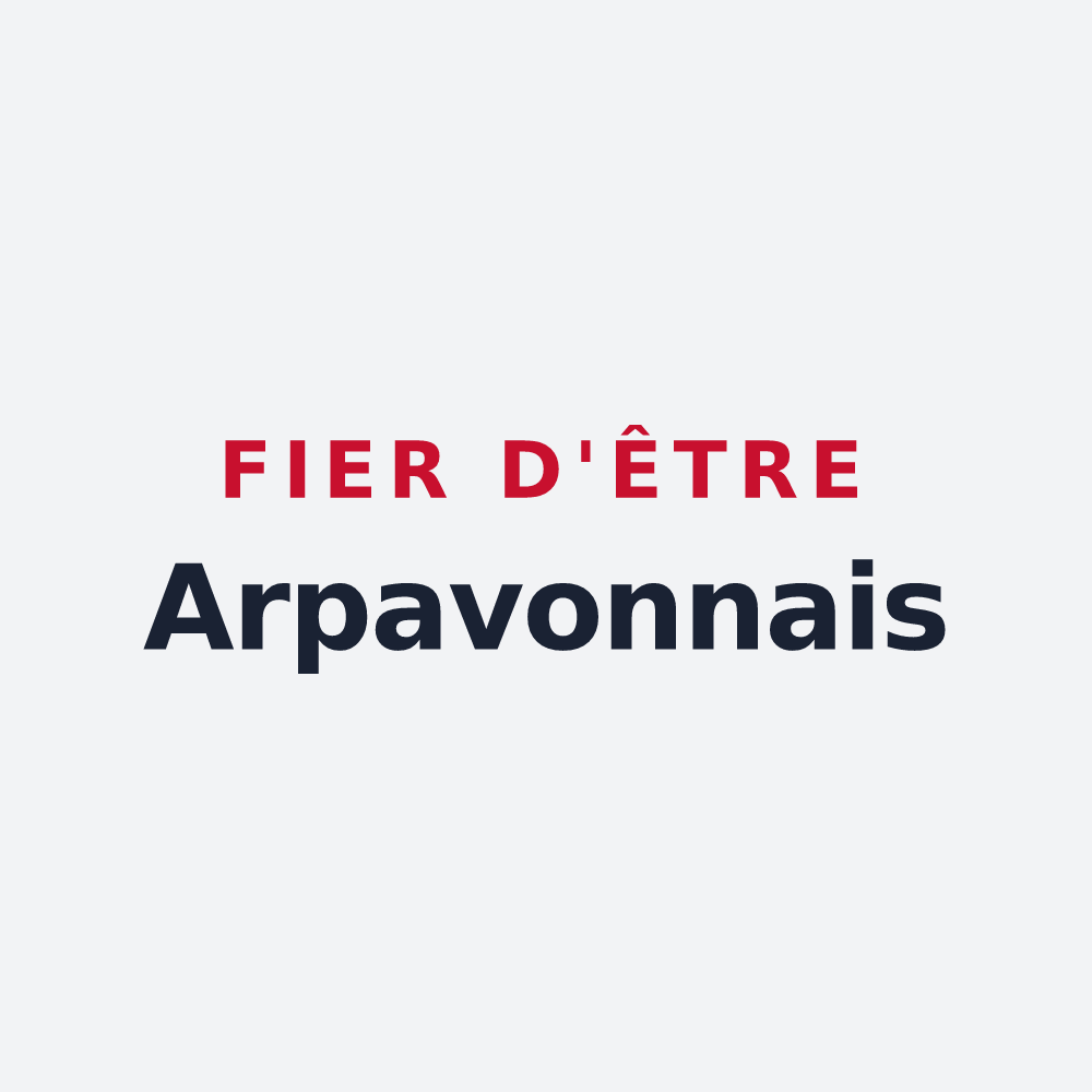 Poster « Fier d'être Arpavonnais » — design pour Arpavon