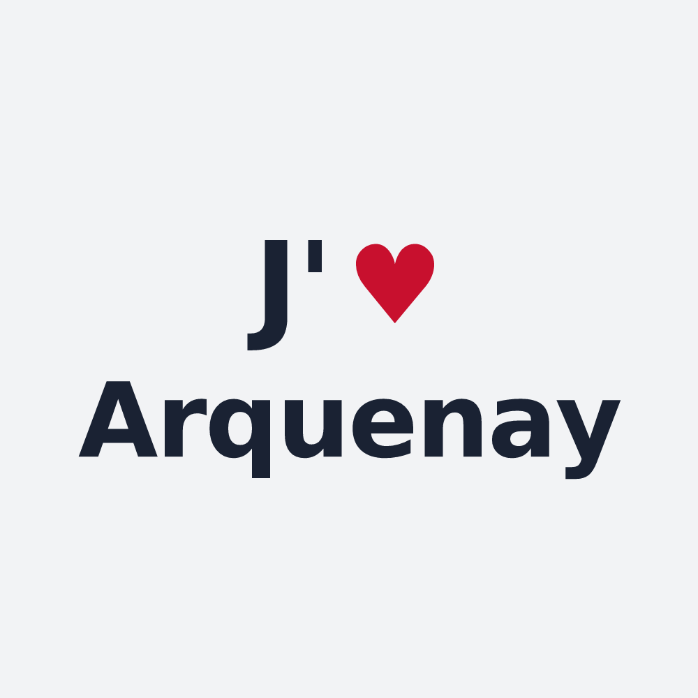 Poster personnalisé Arquenay — design J'aime Arquenay
