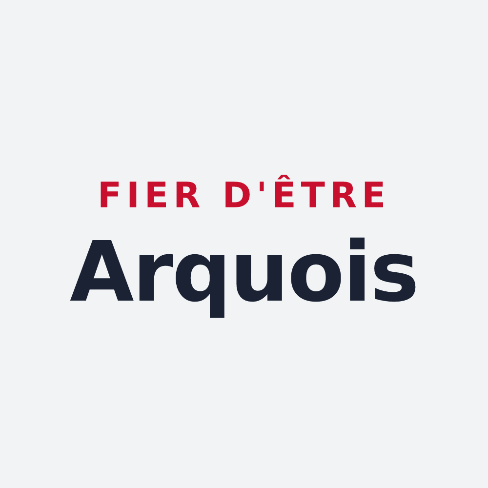 Poster « Fier d'être Arquois » — design pour Arques
